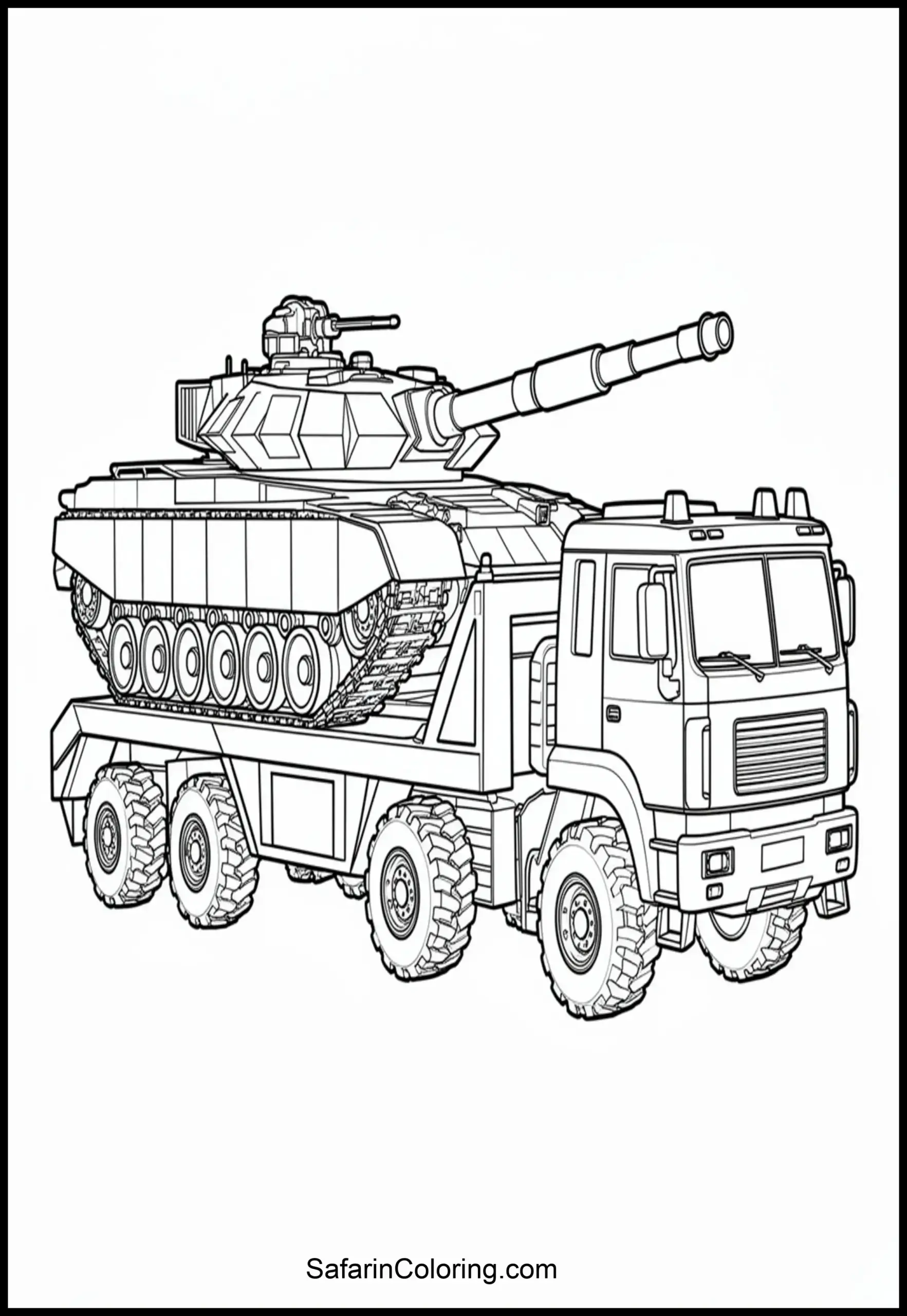 Tank Transporter Truck 2 Scaled