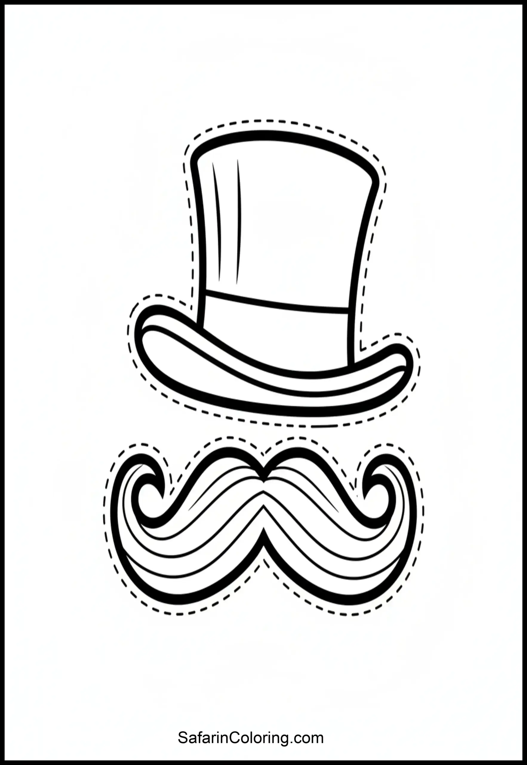 Top Hat Mustache Prop Scaled