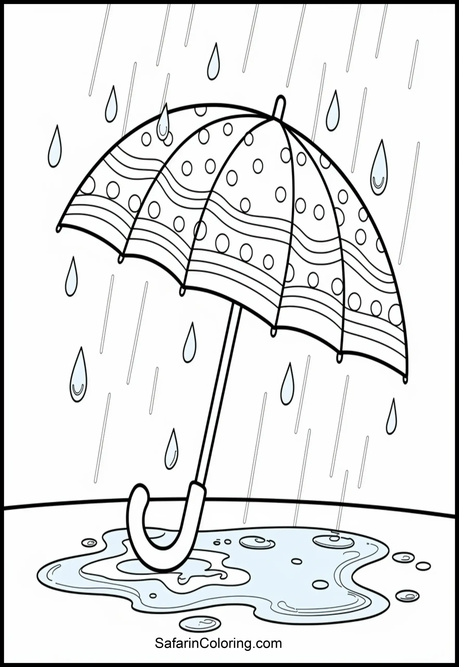 Umbrella Raindrops Scaled