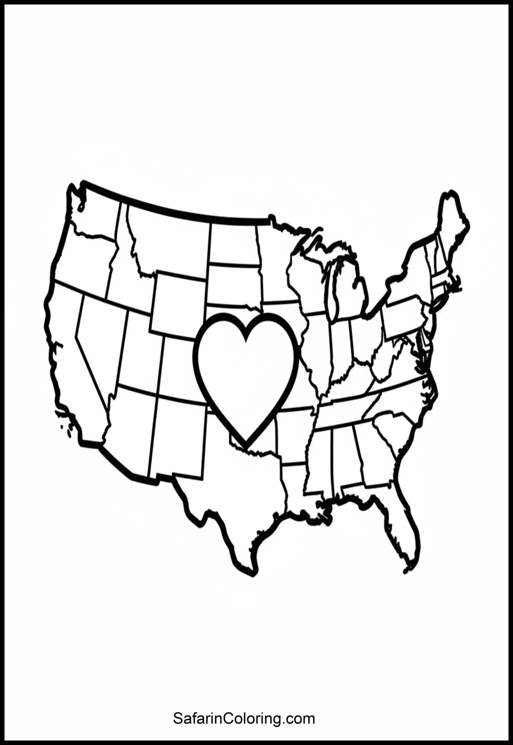 Usa Map Outline Heart Scaled