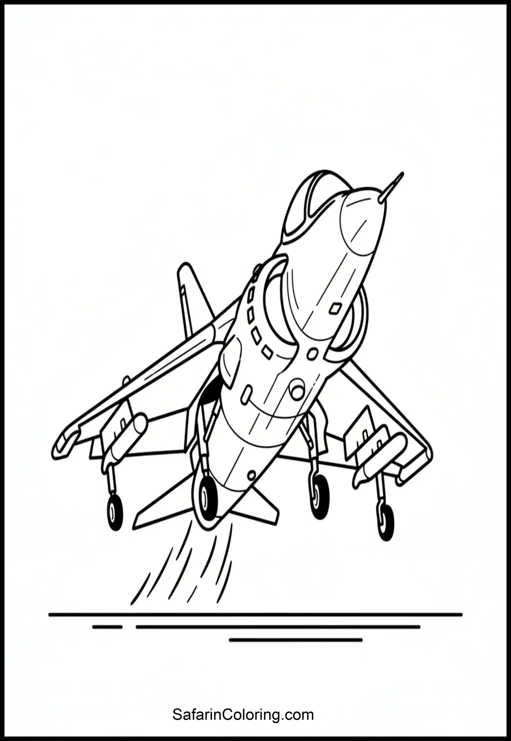 Vertical Takeoff Jet Scaled