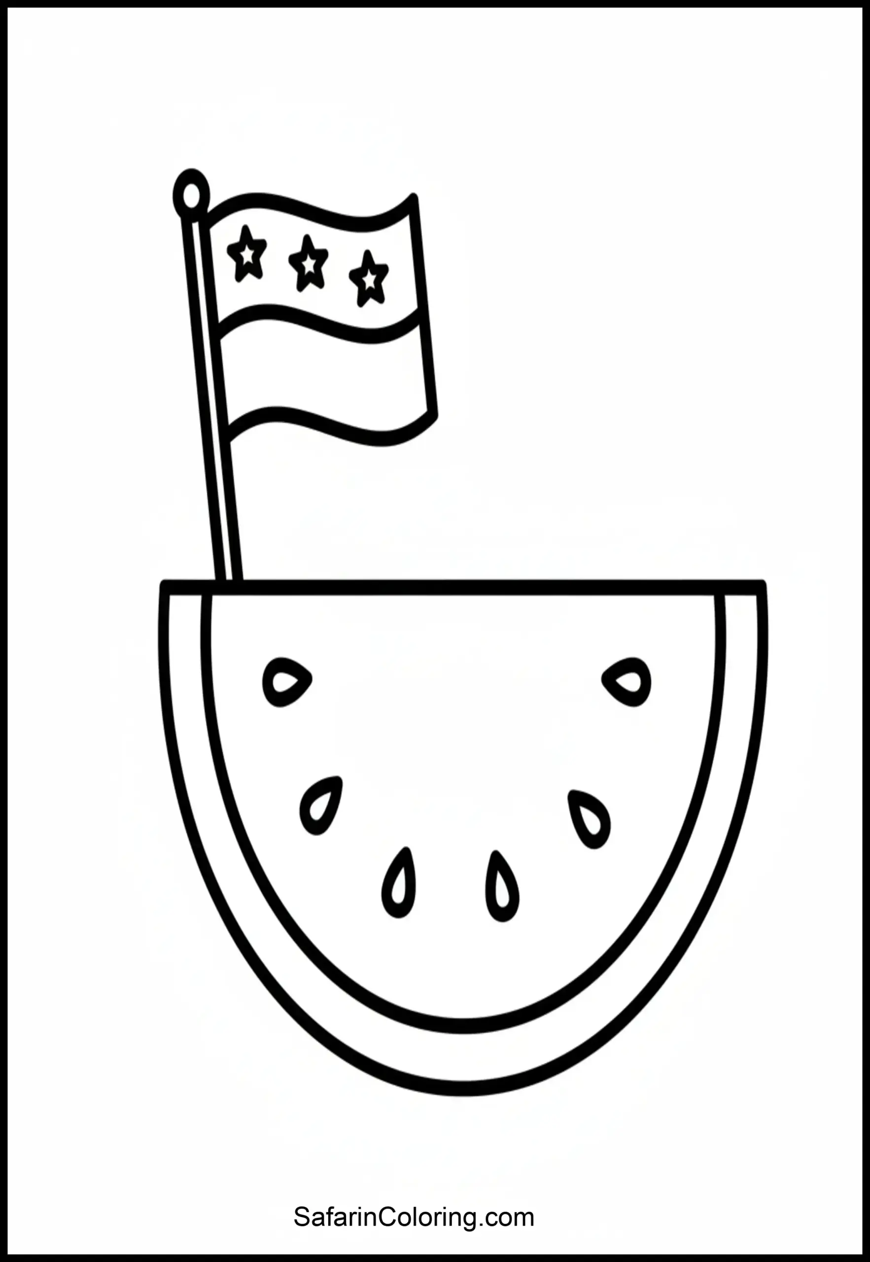 Watermelon Slice Flag Scaled