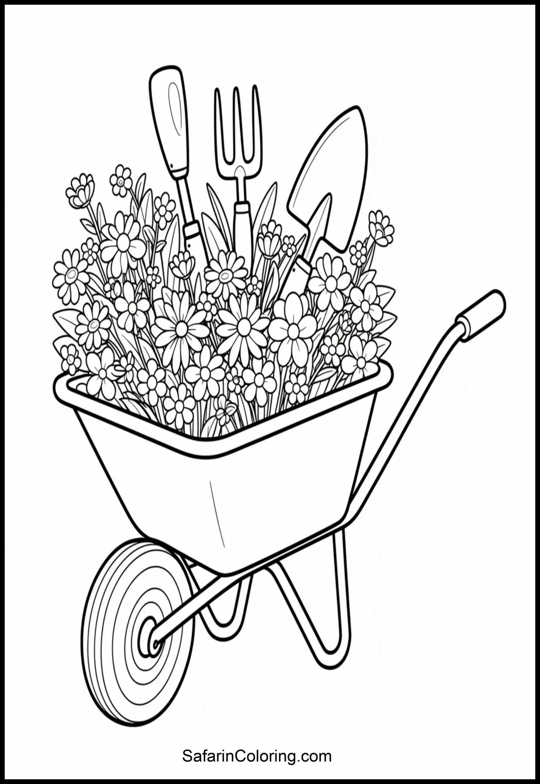 Wheelbarrow Flowers Scaled