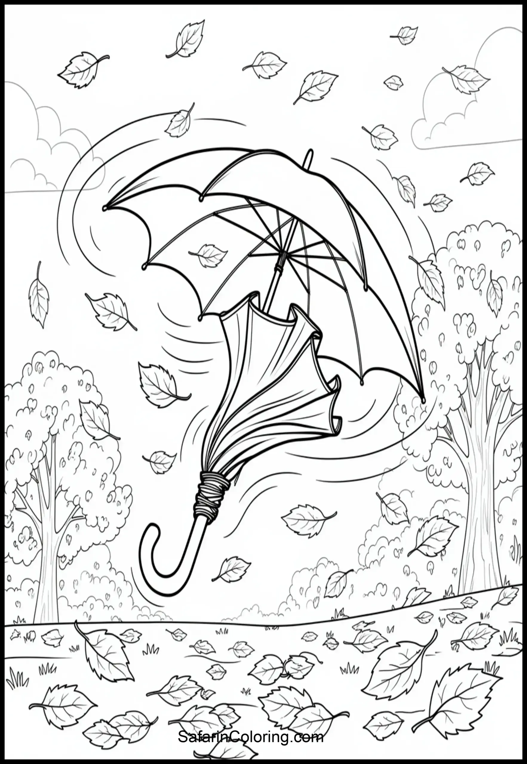 Windy Day Umbrella 1 Scaled