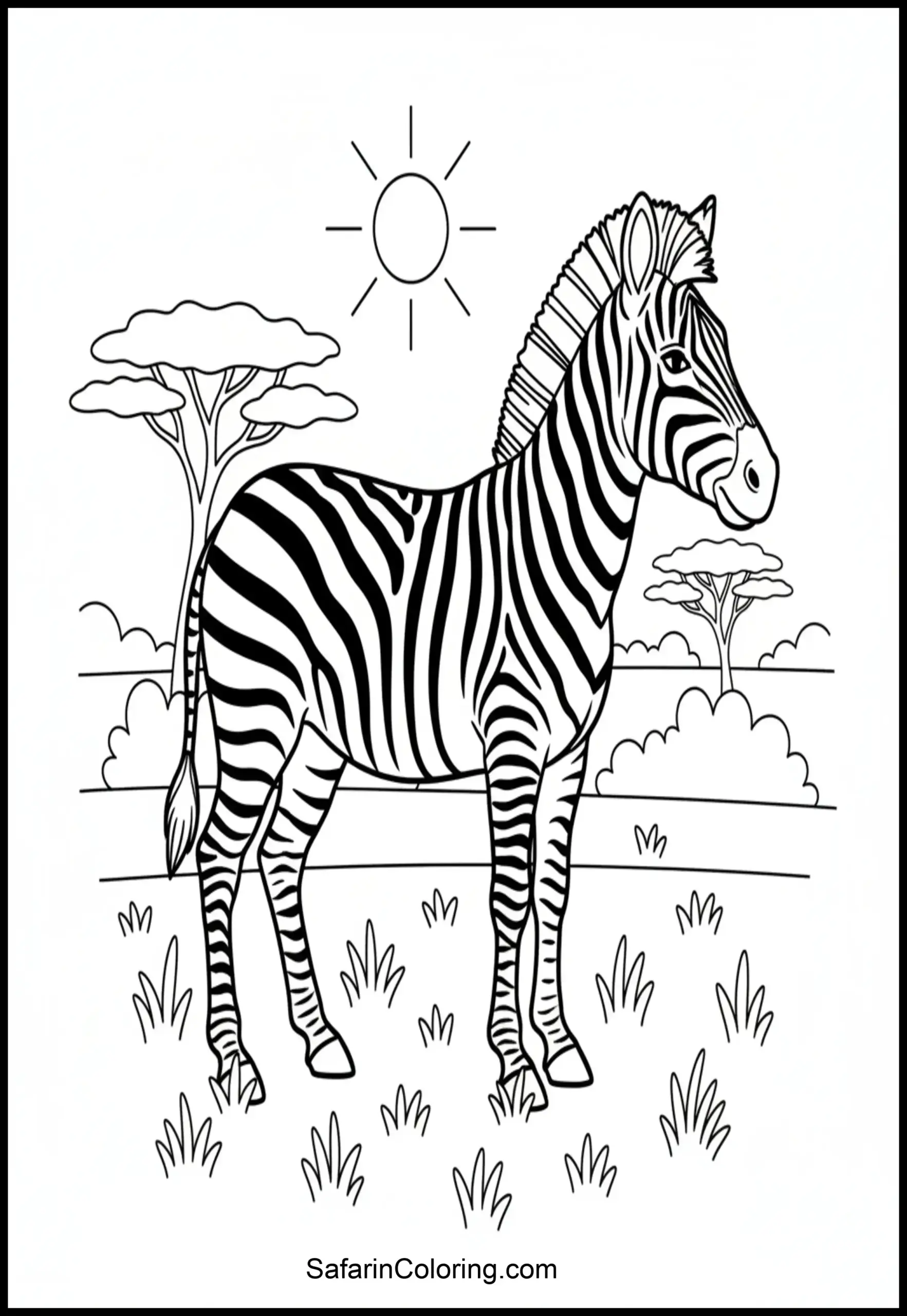 Zebra Stripes Outline Scaled