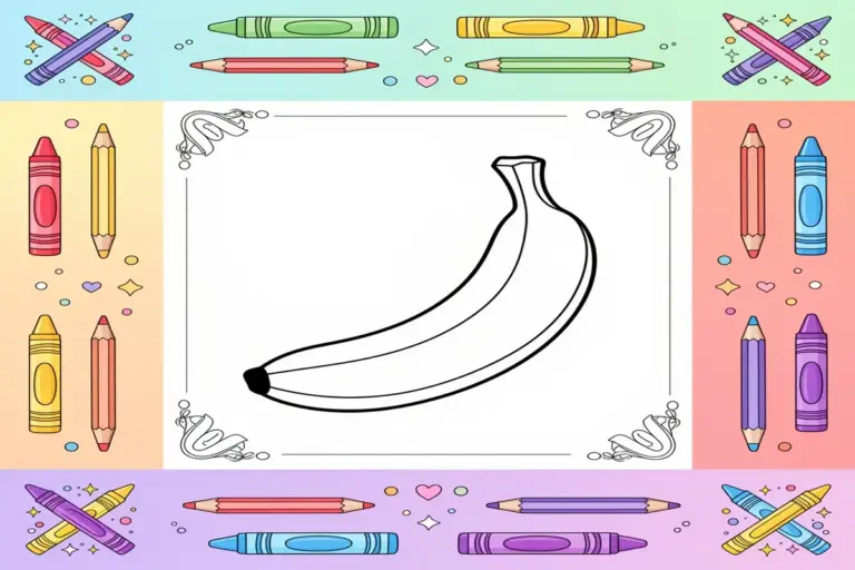 Banana Coloring Pages Free Printable - Free Printable Coloring Page