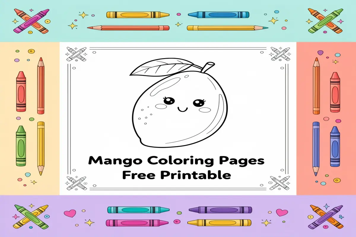 Mango Coloring Pages Free Printable - Free Printable Coloring Page