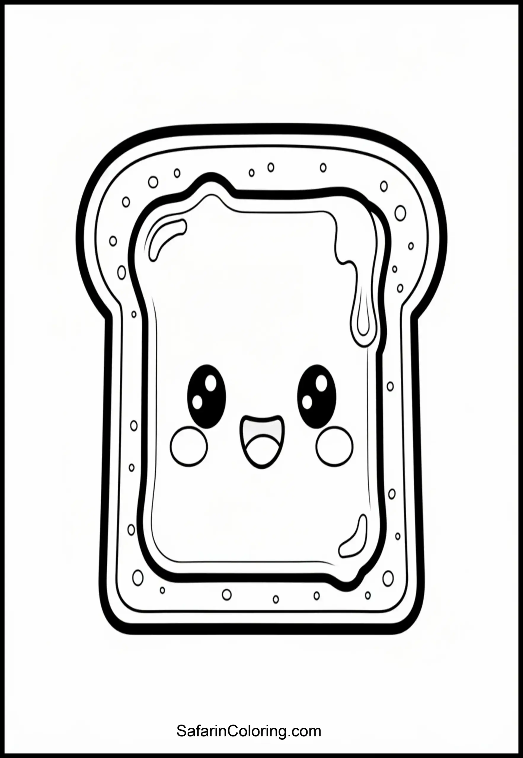 Happy Toast Coloring Scaled