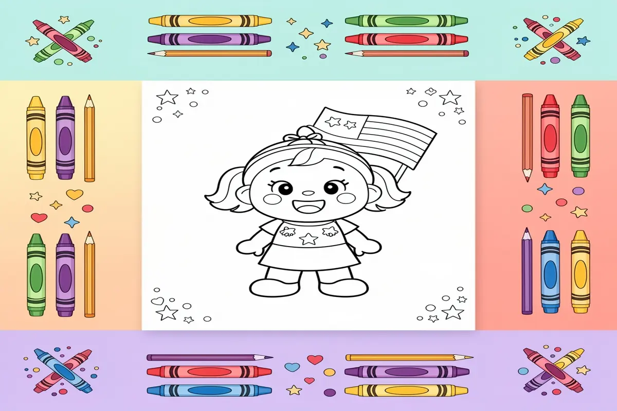 memorial day coloring pages for kids - Free Printable Coloring Page