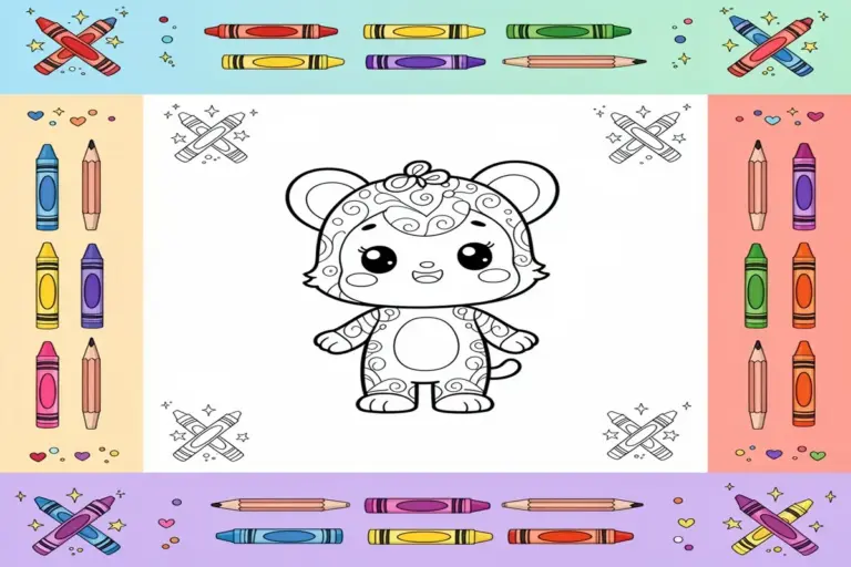 mindful coloring pages for kids - Free Printable Coloring Page