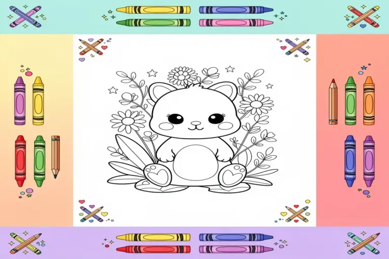 nature coloring pages for kids - Free Printable Coloring Page