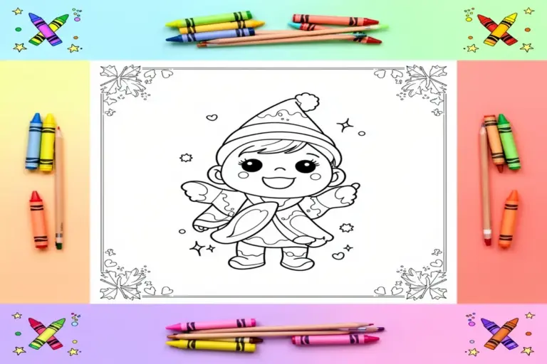november coloring pages for kids - Free Printable Coloring Page