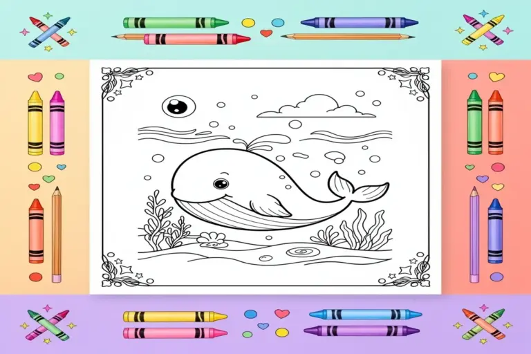 ocean coloring pages for kids - Free Printable Coloring Page