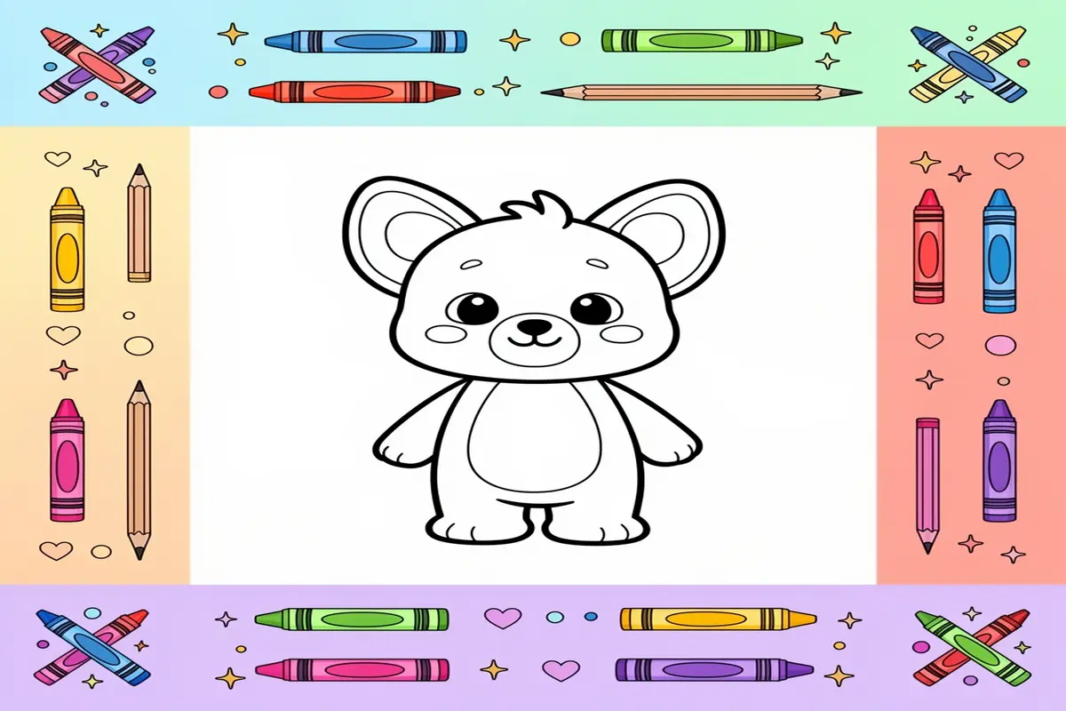 painting coloring pages for kids - Free Printable Coloring Page