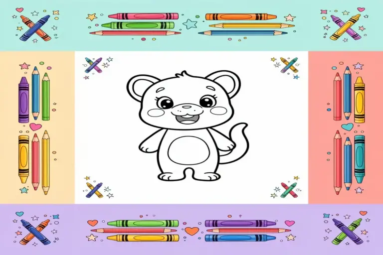 painting coloring pages for kids - Free Printable Coloring Page