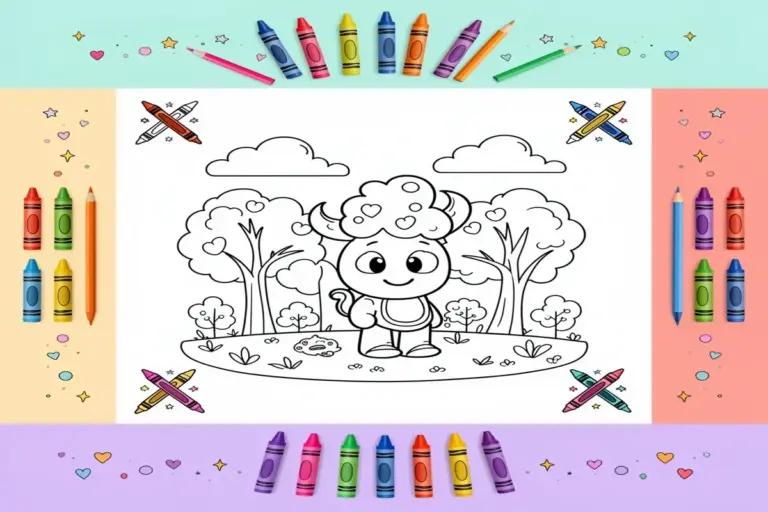 park coloring pages for kids - Free Printable Coloring Page