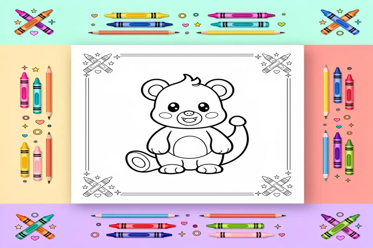 pattern coloring pages for kids - Free Printable Coloring Page
