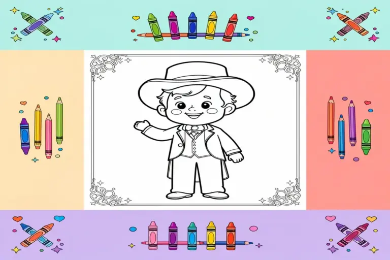 presidents day coloring pages for kids - Free Printable Coloring Page