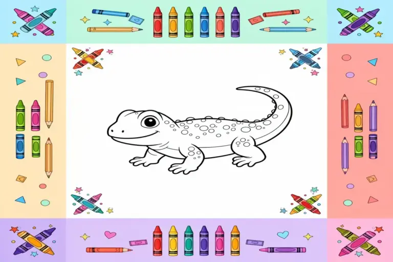 reptile coloring pages for kids - Free Printable Coloring Page