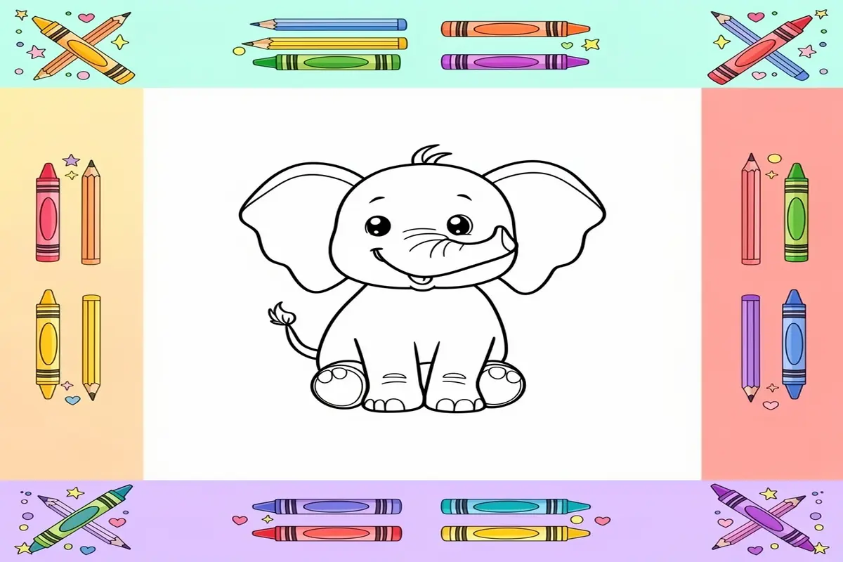 safari coloring pages for kids - Free Printable Coloring Page