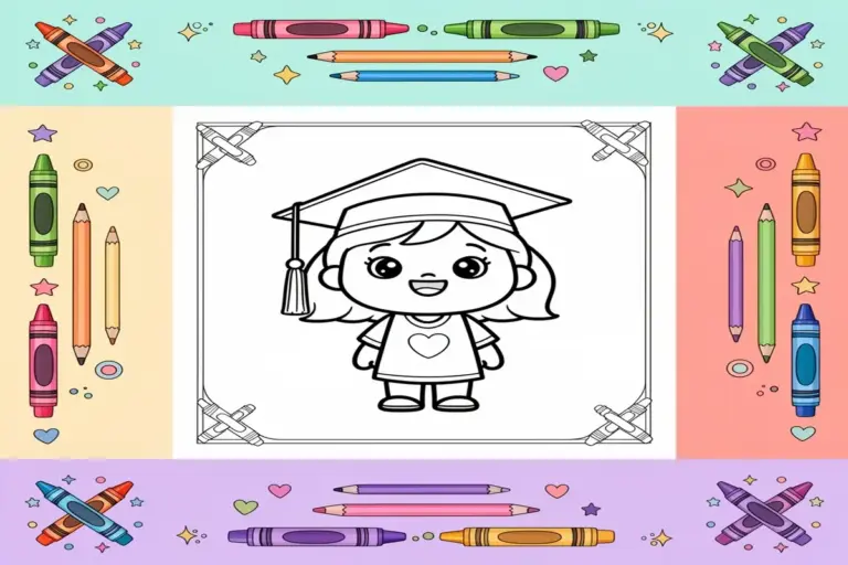 school coloring pages for kids - Free Printable Coloring Page