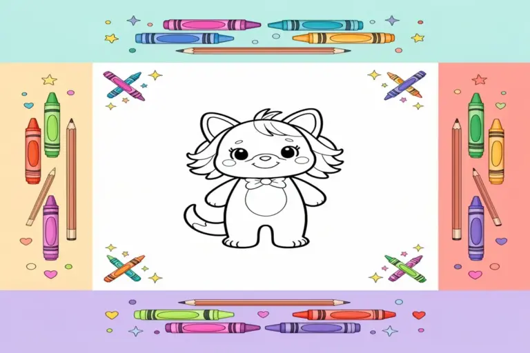 summer coloring pages for kids - Free Printable Coloring Page