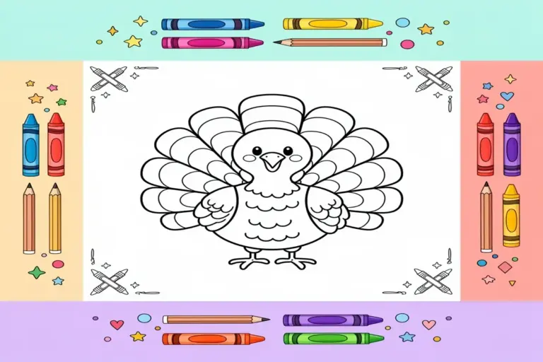 thanksgiving coloring pages for kids - Free Printable Coloring Page