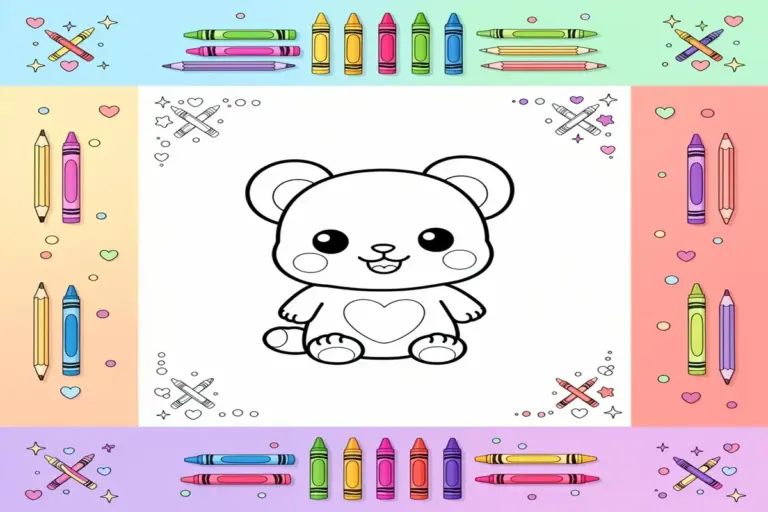 valentines day coloring pages for kids - Free Printable Coloring Page