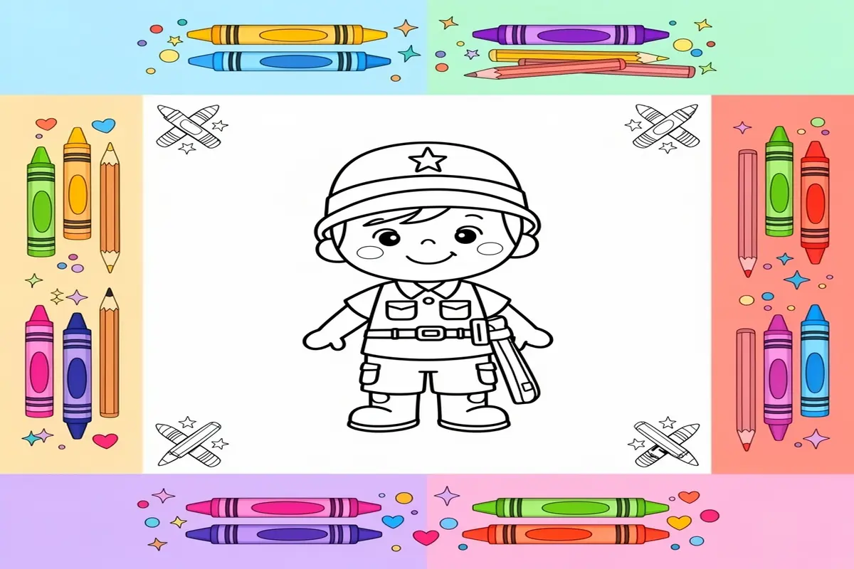 veterans day coloring pages for kids - Free Printable Coloring Page