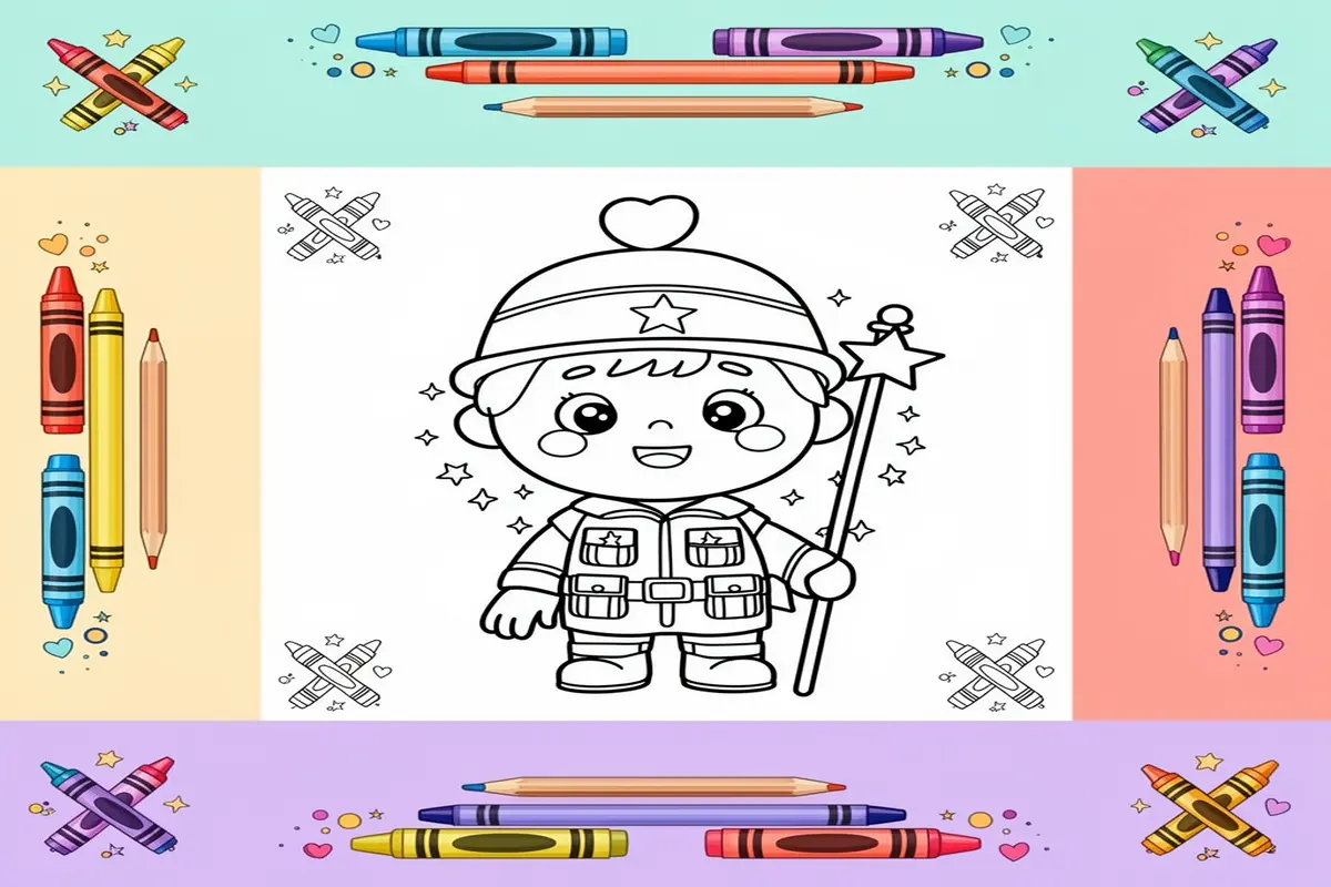 veterans day coloring pages for kids - Free Printable Coloring Page