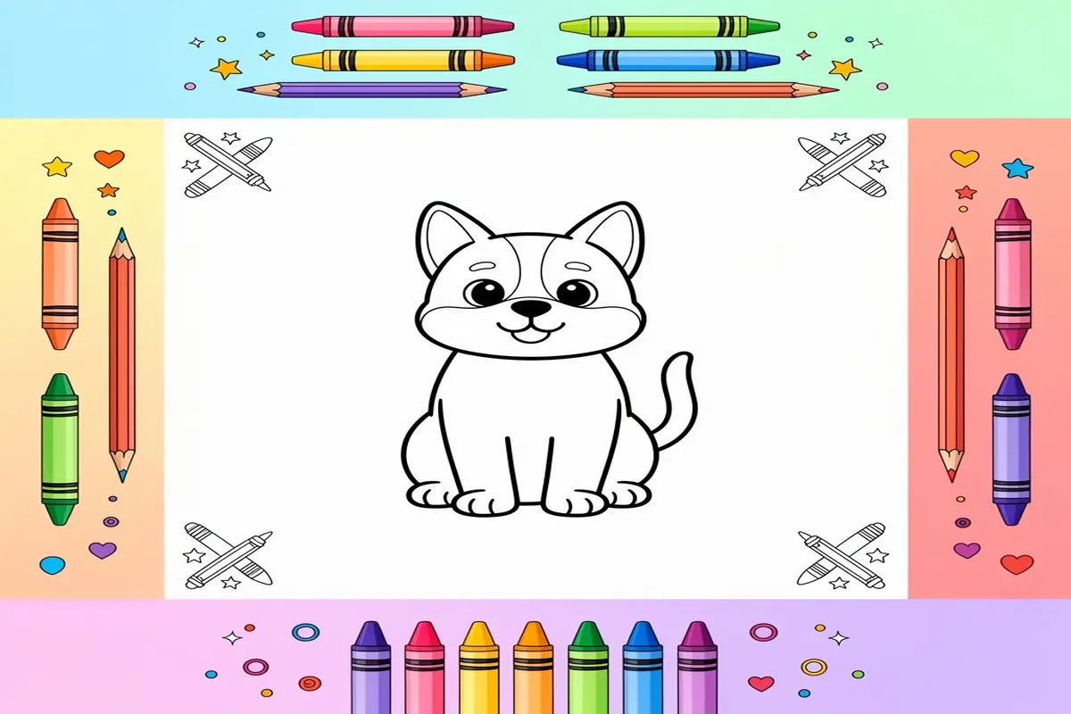 veterinary coloring pages for kids - Free Printable Coloring Page