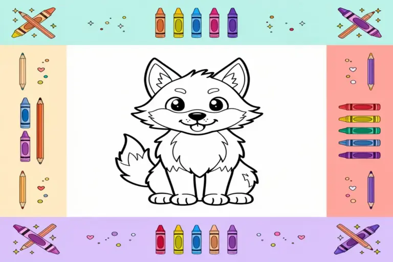 werewolf coloring pages for kids - Free Printable Coloring Page