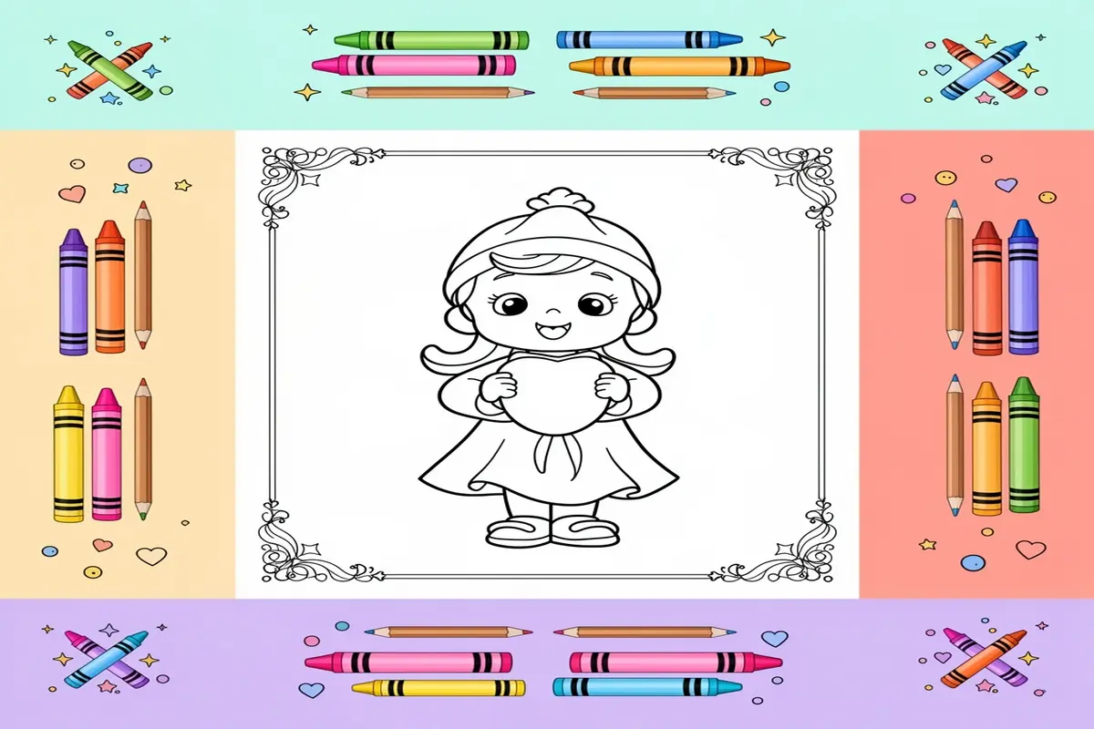 worship coloring pages for kids - Free Printable Coloring Page